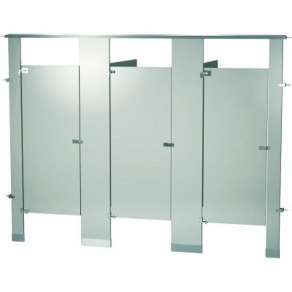 Bradley Bradley Powder Coated Steel 108" Wide Complete 3 Between Wall Compartments, Dove Gray - BW33660-DGR BW33660-DGR
